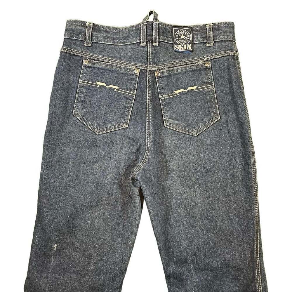 Vintage Skin Jeans Dark Wash Straight Leg Denim Pants Size 32